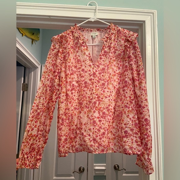 J Crew Multicolor Floral Blouse - Picture 2 of 10